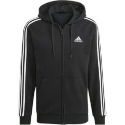Adidas Essentials Fleece FZ Jacke Herren Schwarz