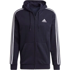 Adidas Essentials Fleece FZ Jacke Herren Navy