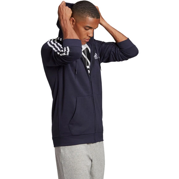 Adidas Essentials Fleece FZ Jacke Herren Navy – Bild 6