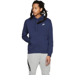 Nike Club Fleece Hoodie Herren Dark Blue